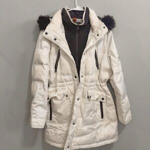 London Fog White ski Jacket